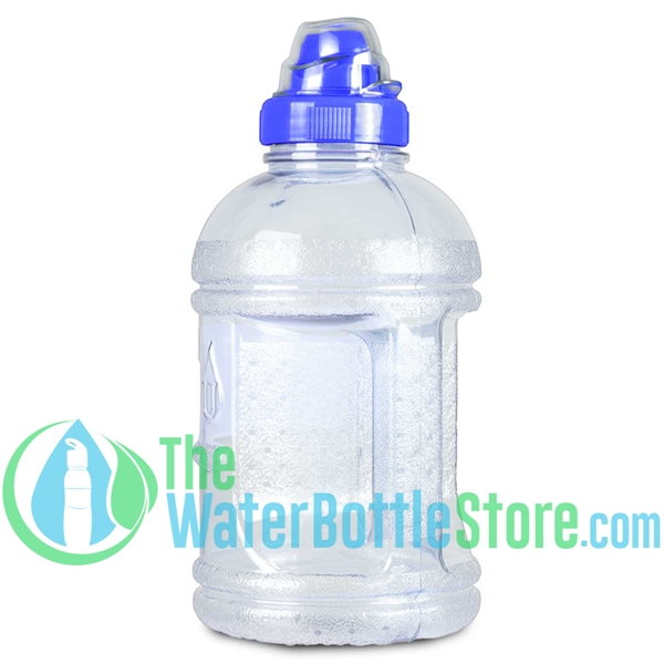 1 Liter 32oz Blue Water Bottle Sports Top Handle