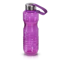 32oz BpA Free Plastic Sport Water Bottle Stainless Steel Top - Purple