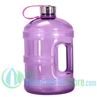 1 Gallon Purple Water Bottle w/ Handle & Steel Cap