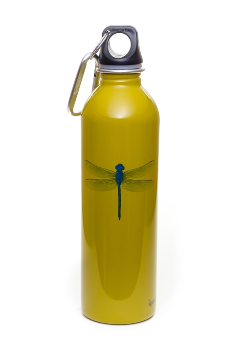 EarthLust 20 oz Dragonfly Stainless Steel Metal Water Bottle