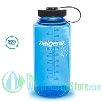 Nalgene 32 Ounce Wide Mouth Sustain Water Bottle Slate Blue