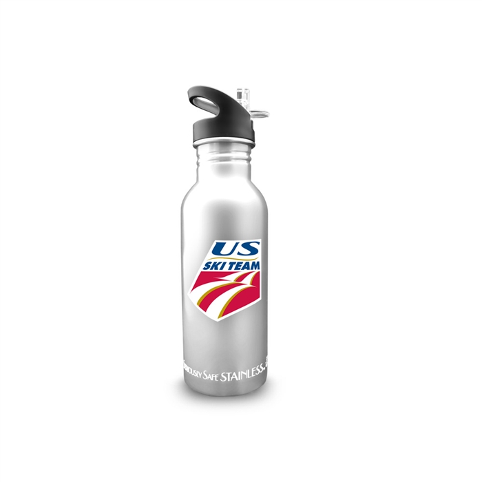 New Wave Enviro 600mL Stainless Steel USSA Ski Team Water Bottle