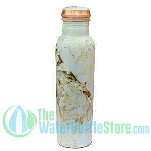 1 Liter Perilla Home Marble Print BpA-free Copper Water Bottle