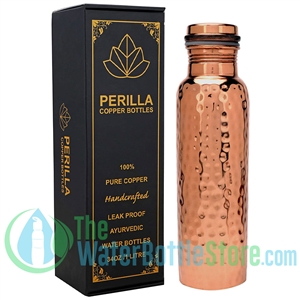 1 Liter Perilla Home Hammered Copper BpA-free Water Bottle