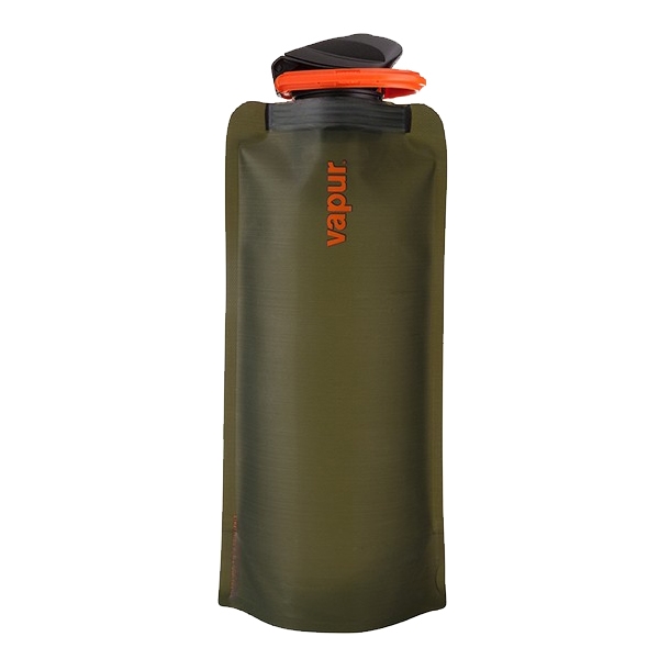 Vapur Eclipse 1 Liter (32oz) Collapsible Reusable Water Bottle - Olive Green