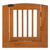 Ruffluv Single Extender Pet Gate Panel with Door - Medium - Chestnut Finish