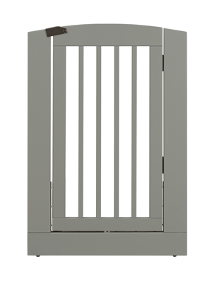 Ruffluv Single Extender Pet Gate Panel with Door - Large - Grey Finish