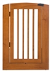 Ruffluv Single Extender Pet Gate Panel with Door - Large - Chestnut Finish