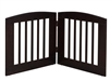 Ruffluv 2 Panel Pet Gate - Medium - 24"H Cappuccino Finish