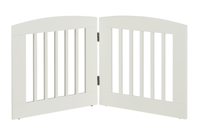 Ruffluv 2 Panel Pet Gate - Medium - 24"H White Finish