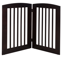 Ruffluv 2 Panel Pet Gate - Medium - 24"H White Finish