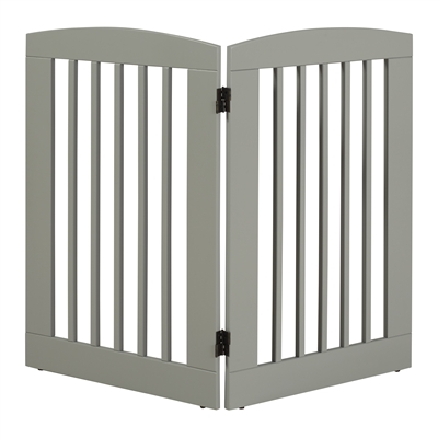 Ruffluv 2 Panel Pet Gate - Medium - 24"H White Finish