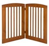 Ruffluv 2 Panel Pet Gate - Large - 36"H Chestnut Finish