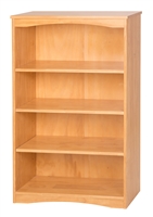 Camaflexi Essentials Wooden Bookcase 48" High - Natural Finish