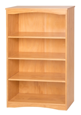 Camaflexi Essentials Wooden Bookcase 48" High - Natural Finish