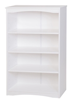 Camaflexi Essentials Wooden Bookcase 48" High - White Finish