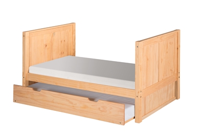 Camaflexi Twin Tall Platform Bed with Trundle