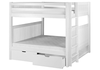 Camaflexi Full over Full Bunk Bed with Drawers