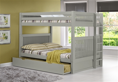 Camaflexi Full over Full Bunk Bed with Trundle