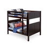 Camaflexi Full over Full Bunk Bed with Panel Headboard - Cappuccino Finish - Planet Bunk Bed