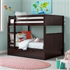 Camaflexi Full over Full Bunk Bed with Drawers