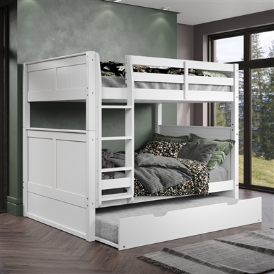 Camaflexi Full over Full Bunk Bed with Trundle