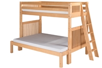 Camaflexi Twin over Full Bunk Bed with Drawers - Natural Finish - Planet Bunk Bed