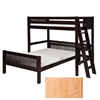 Camaflexi Twin over Full Loft Bed - Natural Finish - Planet Bunk Bed