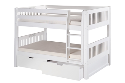 Camaflexi Low Bunk Bed with Drawers