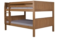 Camaflexi Full over Full Low Bunk Bed - Natural Finish - Planet Bunk Bed