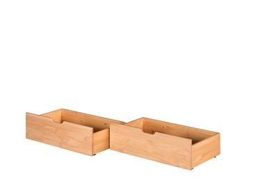 Camaflexi Under Bed Drawers - Natural Finish - Planet Bunk Bed