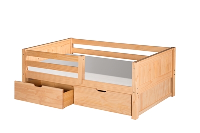 Camaflexi Day Bed with Front Guard Rail with Drawers