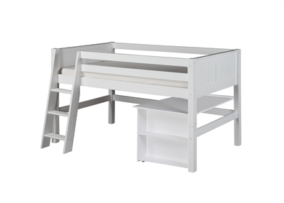 Camaflexi Low Loft Bed with Retractable Desk