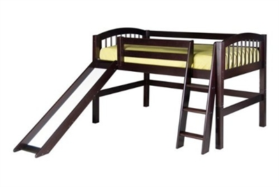 Camaflexi Low Loft Bed With Slide