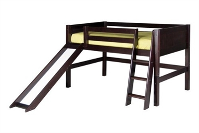 Camaflexi Low Loft Bed With Slide