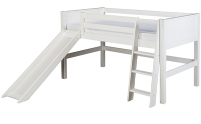 Camaflexi Low Loft Bed With Slide