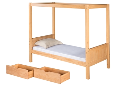 Camaflexi Canopy Bed with Drawers