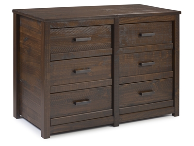 Carmel Six Drawer Dresser - Antique Walnut Finish