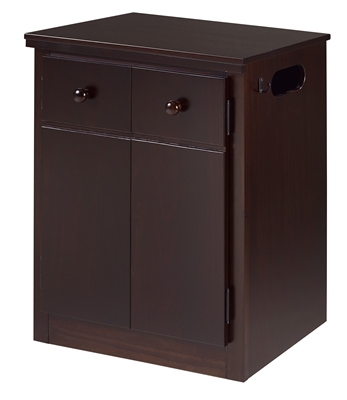CPAP Night Stand - 2 Door - Cappuccino Finish