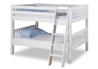 Expanditure Low Bunk Bed - Angle Ladder - Mission Style - White