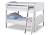 Expanditure Low Bunk Bed - Angle Ladder - Panel Style - White