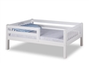 Expanditure Day Bed with Guard Rail - Mission Style - White