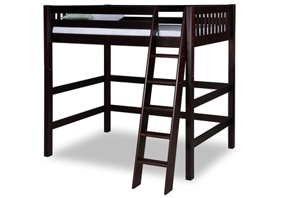 Expanditure High Loft Bed - Twin - Mission - Cappuccino