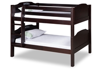 Expanditure Low Bunk Bed - Attached Ladder - Panel Style - Cappuccino