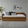 Mid Century Classic Twin Day Bed with Trundle - Castanho Finish