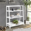 Mid Century Open Shelving Unit- White Finish