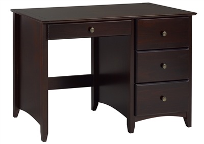 Camaflexi Shaker Style Writing Desk - 4 Drawers - Cappuccino Finish