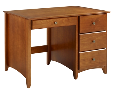 Camaflexi Shaker Style Writing Desk - 4 Drawers - Cherry Finish