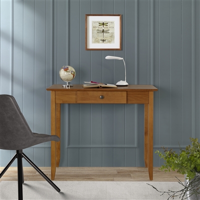 Shaker Desk with One Drawer - Cherry Finish