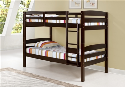 Tribeca Bunk Bed Twin over Twin - Cappuccino Finish